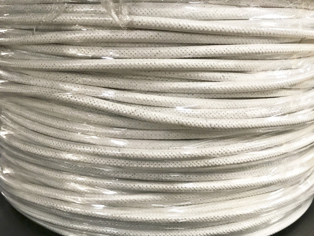 SRML WHITE 12 AWG 25′ FT FIBER GLASS BRAID APPLIANCE HI TEMP WIRE MOTOR LEAD