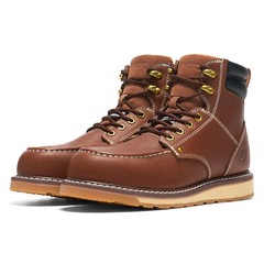 NINGO Men’s Steel/Soft Toe Work Boots Waterproof Leather Industrial Safety Boots