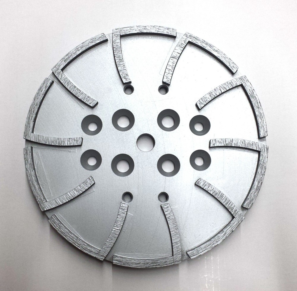 10” Pro Concrete Grinding Head Disc Plate for Edco Floor Grinder-20 Segs PREMIUM