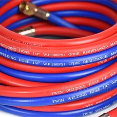 25 Ft Oxygen Acetylene Hose 1/4 Inch Twin Welding Hose Cutting Torch Hoses New