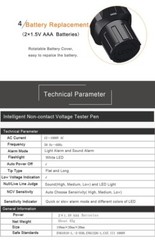 MUSTOOL MT812 Multifunctional AC 12-1000V Non Contact Voltage Detector Test Pen