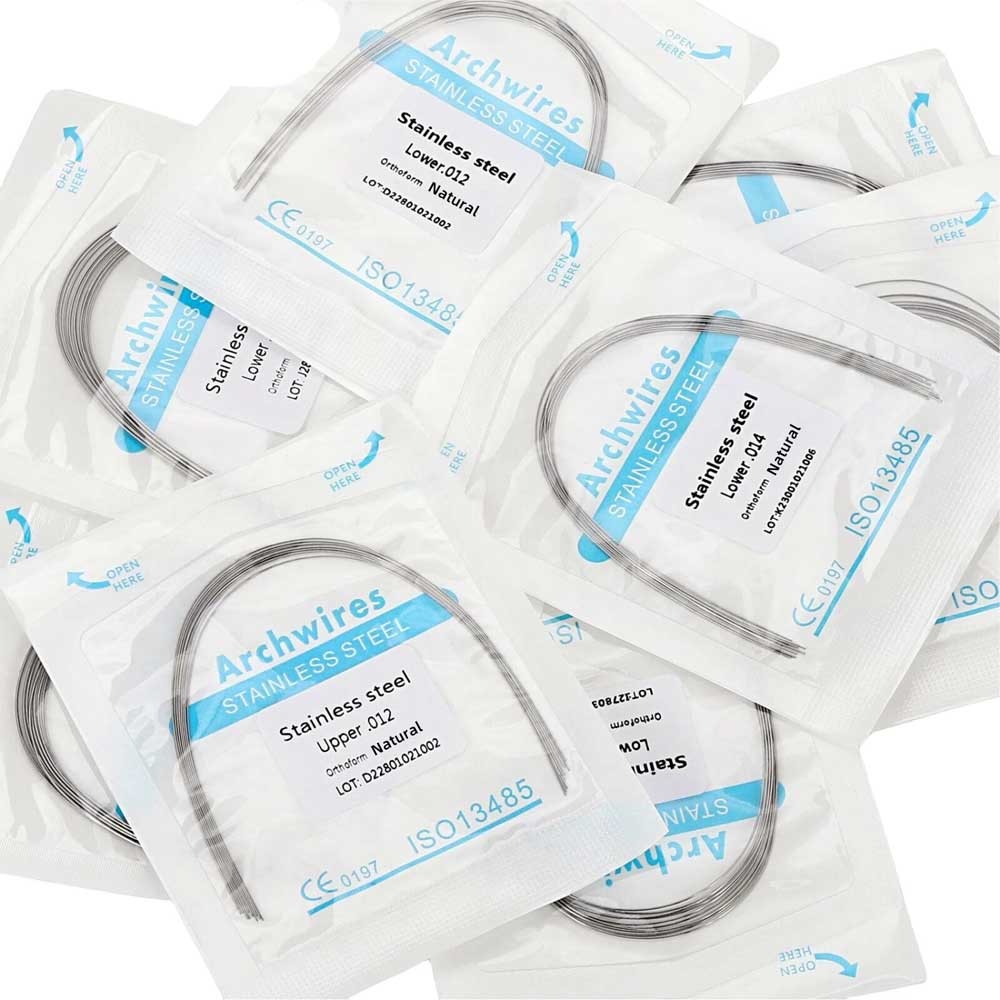 Dental Orthodontic Arch wire Stainless Steel S.S Round Natural Form