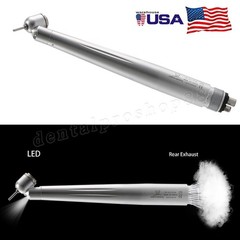 LED Dental Surgical Handpiece 45° Angle 4 Hole Midwest Rear Exhaust Impact Air