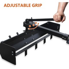 42″ Tow Behind Box Scraper Lawn Tractor Attachment w/ Steel Box Blade Hitch Tow