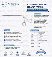 DECKER Micro Surgery Rongeur 7.5″ Straight Cup Jaws 2.0 x 6.0mm Premium SS