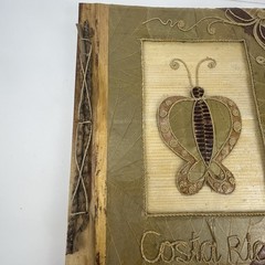 Handmade Costa Rica Journal Large 14×11¾ Butterfly Leaf Cover Eco Artisan Book