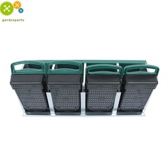 4 Hole Green Chicken Nesting Box Hen Laying Nest Box Coop Rollout Egg Collection