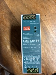MEAN WELL EDR-120-24 POWER SUPPLY 24V 5A DIN RAIL MOUNT