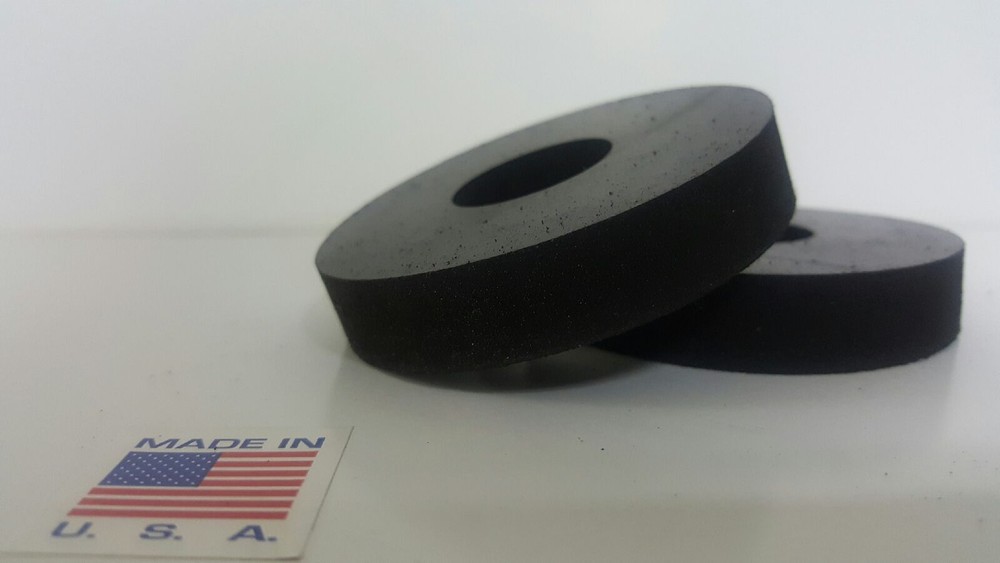 Rubber Spacer Anti-vibration 1″ OD x 1/4″ ID x 1/2″ thick 4 Pack FREE SHIPPING