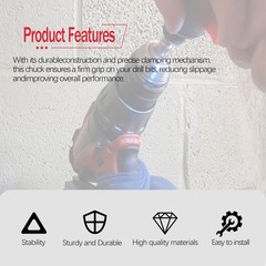 Shinelan 4266270420 Keyless Drill Chuck for Milwaukee 42662706 42661006 42662…