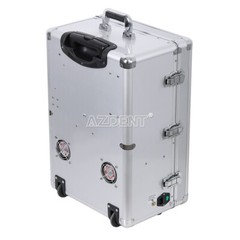 Dental Portable Mobile Delivery Unit Cart+Air Compressor+Scaler+Curing Light USA