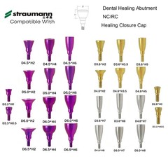 US Straumann RC/NC Platform fit ITI Dental Healing abutment healing Closure Caps