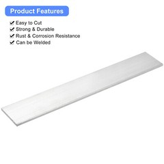 Stainless Steel Flat Bar Brushed Finish Trim Strips Sheet 12″x2″x3/16″