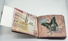 Hand Made Junk Journal Birds Nest And Butterfly Theme Coffee Dyed Paper