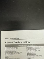 Teledyne LeCroy PP016 Passive Prob