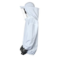 Protective Safety Beekeeping Jacket Veil Suit Bee Keeping Size L Suit Smock USA