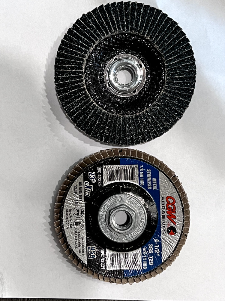 CGW ABRASIVES Flap Disc: 4-1/2″ Dia, 36 Grit, Zirconia Alumina, Type 29 QTY 10