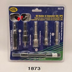 TOOL CACHE BIT HOLDER & EXTENSION SET 6 PCS #56218 NIB