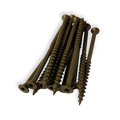 #8 x 3″ Deck Screws | Square Drive | Bugle Head | Brown Ruspert | 2000pcs
