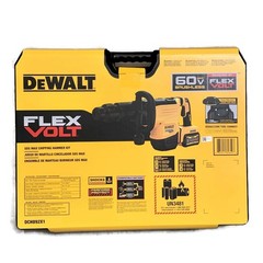 DEWALT DCH892X1 60V MAX 22-lb Cordless SDS MAX Chipping Demolition Hammer Kit