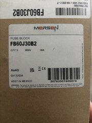 Mersen FB60J30B2 FB6 Fuse Block 30 A 600 VDC Class: J Lot of 5