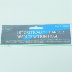 Charging Hoses for R-290 and R-600a Refrigerant 18 inch Hydrocarbon