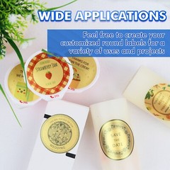Koala Round Label 2 In Gold Foil Sticker Paper 240-720 Printable Circle Labels