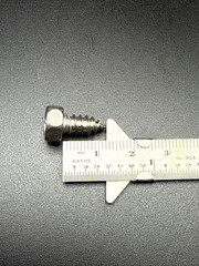 Stainless M6 X 12mm (1/2 Inch) Hex Head Coach Screws LOT OF 100 (1 lb)