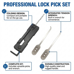 Stainless Steel Quick Flip Grav Pick Outdoor Survival EDC Multi-Tool 3Pcs/Kit