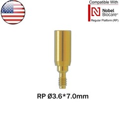 US Dental Nobel Healing Abutment Cap RP NP Compatible Nobel Active ∅3.6/5.0/6.0