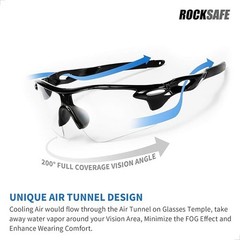 Safety Glasses Polycarbonate Impact Scratch Resistant WrapAround UVBlock Protect