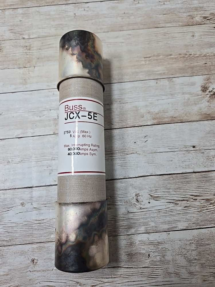 Cooper Bussmann JCX-5E Buss Medium Voltage Fuse 5a Amp 2750v-ac New