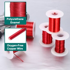 34 AWG Magnet Wire, 8 oz Magnetic Coil Wire, 155C(311F)
