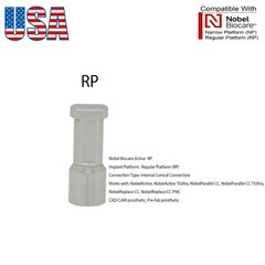 Dental Healing Abutment Cap Cover Screw Fit Nobel Active RP NP Height 3/5/7mm