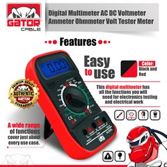 Digital Multimeter AC DC Voltmeter Ammeter Ohmmeter Volt Tester Meter 9V Power