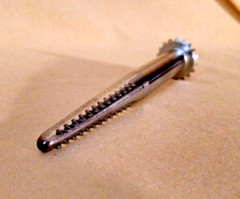 JOHN DEERE COTTON PICKER SPINDLE SILVER METAL UNMARKED COTTON GIN HARVEST 4 7/8″