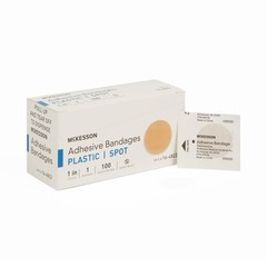 MCK48222000 – Mckesson Brand Adhesive Spot Bandage 100 Count (Pack of 1)