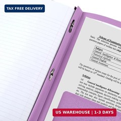 Five Star 2-Pocket Folder, Plastic Folder with Stay-Put Tabs and Prong Fasteners