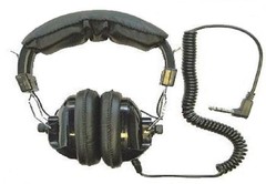Whites 1/4″ Angled Plug Metal Detector Headphones for Treasure Hunting