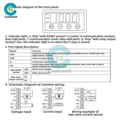 Digital Display Meter 0-10V 0-20mA 2-10V 4-20mA Analog Input Display Pannel