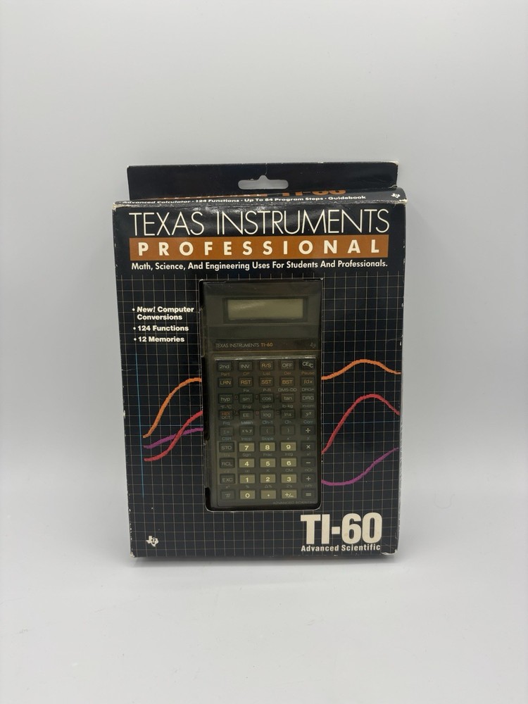 TEXAS INSTRUMENTS TI-60X NOB New Scientific Calculator Advanced Functions Italy