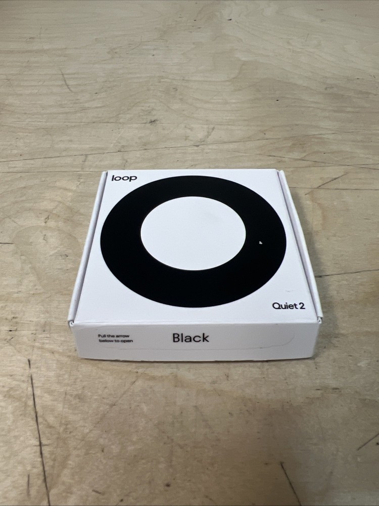 Loop Quiet 2 Ear Plugs for Noise Reduction 14 Rating BLACK Open Box
