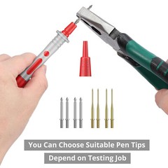 21pcs Multimeter Test Lead Kit Alligator Clip Back Prob Wire Tool for Automotive