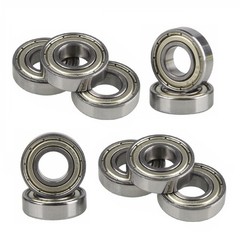 ZZ Metal Deep Groove Bearing 10Pcs Small High-Speed Silent Carbon Steel Bearings