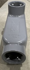 Lot Of 5 Cooper LB35MTC 1” Combo LB Conduit Body Covers And Gasket Threaded NOS