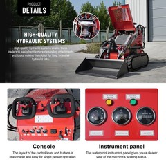 FREE SHIP HY480C Mini Skid Steer Loader 23HP EPA Engine Three pumps and valves