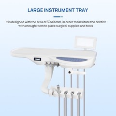 TJ2688-F6 Dental Unit Chair Computer Control DC Motor Doctor Stool Hard Leather
