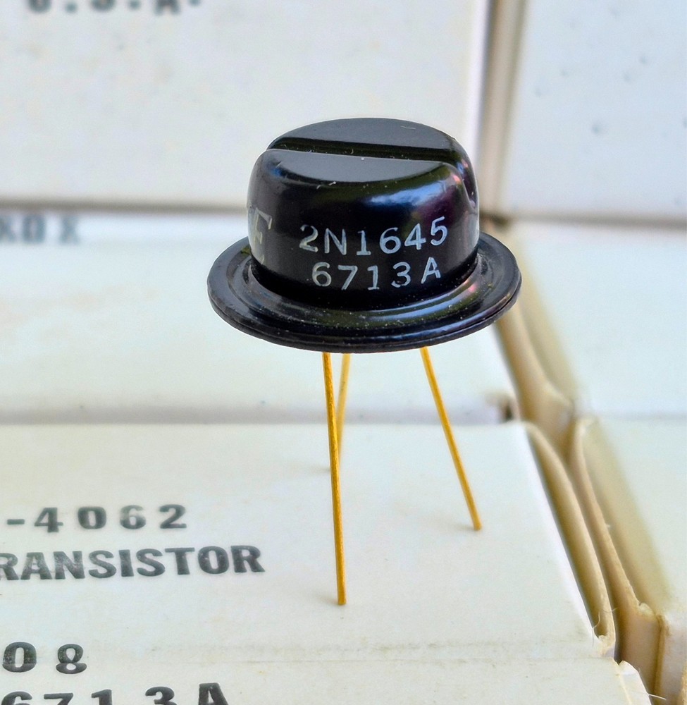 1967 NOS NIB Western Electric 2N1645 6713A NPN Germanium HP Amp Transistor