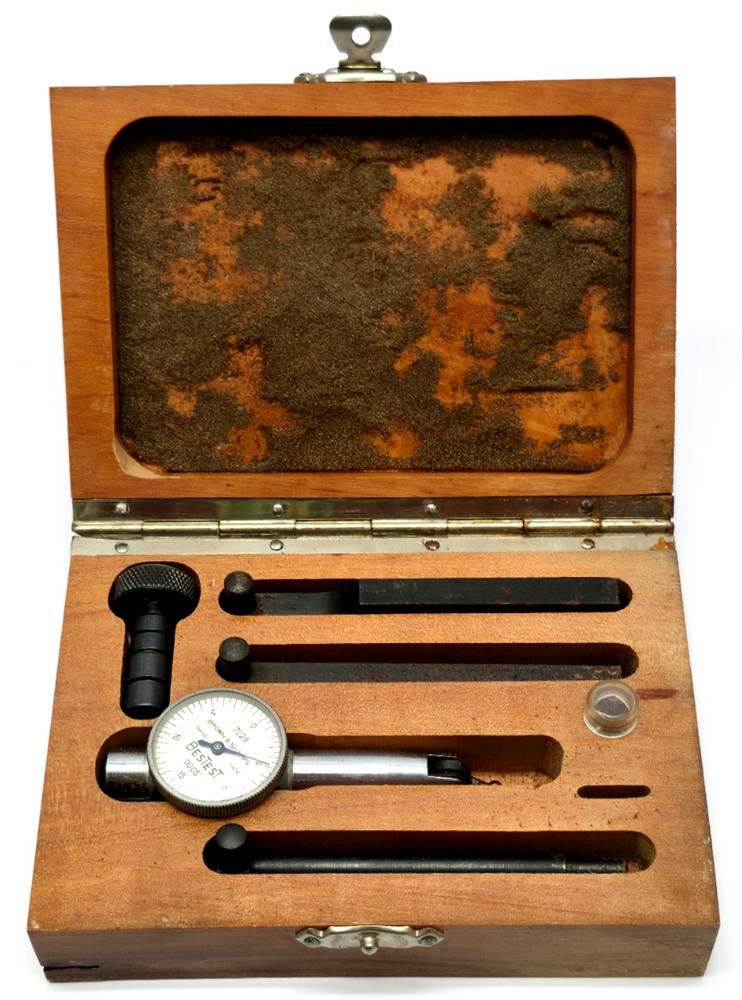 Brown & Sharpe (BS) BesTest Dial Test Indicator .0005″ 7028 Swiss Made w/ Box