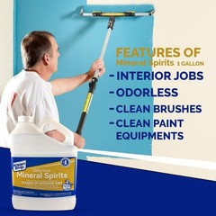 New Odorless Mineral Spirits 1 Gallon Paint Thinner Fast Shipping..
